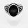 Siegelring Herrenring 925 Silber Ring Onyx keltisch Knoten iam10