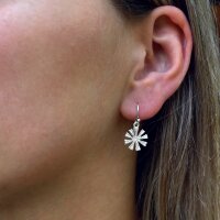 Ohrhänger DamenOhrringe abstrakt Stern Blume 925...