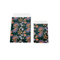 Flachbeutel 10 St&uuml;ck Geschenkverpackung Schmuckt&uuml;ten Papiert&uuml;te paisly floral