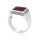 Siegelring Herrenring 925 Silber Ring schwarz Onyx rot Karneol Biker rocker iam13