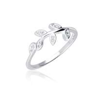 Damenring 925 Sterling Silber mit Zirkonia &ndash; 4 Designs w&auml;hlbar, eleganter Silberring