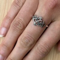 Damenring 925 Sterling Silber Ring floral Motivring msr59